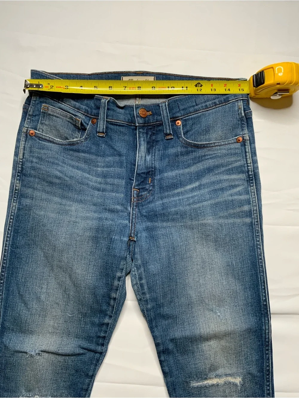 Madewell Jeans Lot of 2 Size 29 Petite High Rise Skinny Curvy Distressed Denim